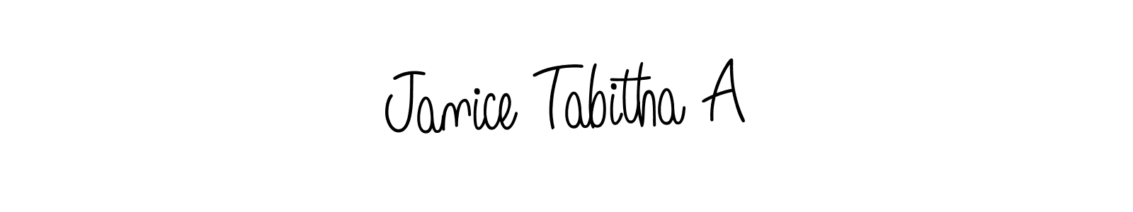 Make a beautiful signature design for name Janice Tabitha A. Use this online signature maker to create a handwritten signature for free. Janice Tabitha A signature style 5 images and pictures png