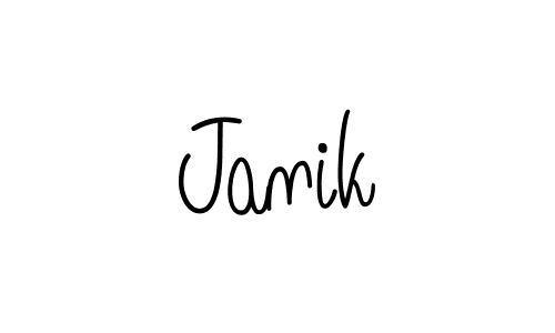 if you are searching for the best signature style for your name Janik. so please give up your signature search. here we have designed multiple signature styles  using Angelique-Rose-font-FFP. Janik signature style 5 images and pictures png