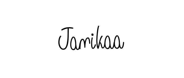 Design your own signature with our free online signature maker. With this signature software, you can create a handwritten (Angelique-Rose-font-FFP) signature for name Janikaa. Janikaa signature style 5 images and pictures png