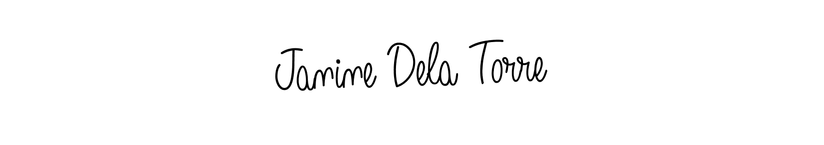 Janine Dela Torre stylish signature style. Best Handwritten Sign (Angelique-Rose-font-FFP) for my name. Handwritten Signature Collection Ideas for my name Janine Dela Torre. Janine Dela Torre signature style 5 images and pictures png