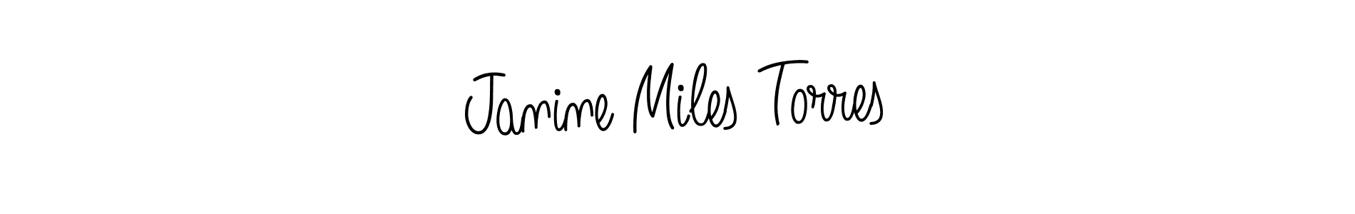 Create a beautiful signature design for name Janine Miles Torres. With this signature (Angelique-Rose-font-FFP) fonts, you can make a handwritten signature for free. Janine Miles Torres signature style 5 images and pictures png
