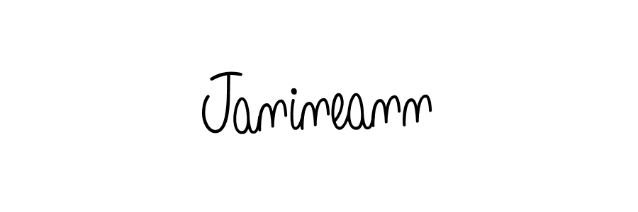 Create a beautiful signature design for name Janineann. With this signature (Angelique-Rose-font-FFP) fonts, you can make a handwritten signature for free. Janineann signature style 5 images and pictures png