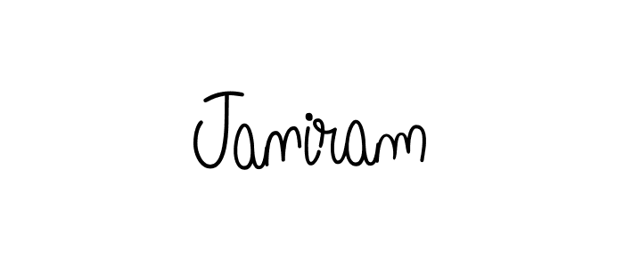 How to make Janiram signature? Angelique-Rose-font-FFP is a professional autograph style. Create handwritten signature for Janiram name. Janiram signature style 5 images and pictures png