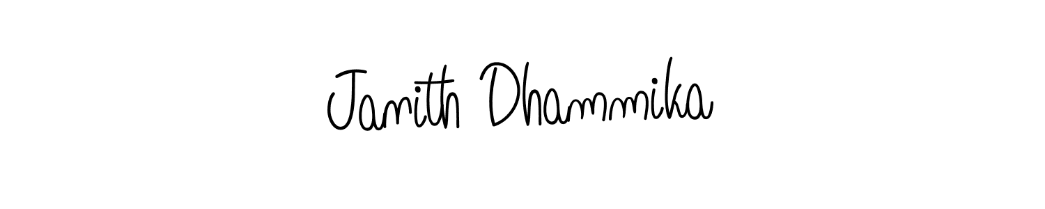 The best way (Angelique-Rose-font-FFP) to make a short signature is to pick only two or three words in your name. The name Janith Dhammika include a total of six letters. For converting this name. Janith Dhammika signature style 5 images and pictures png