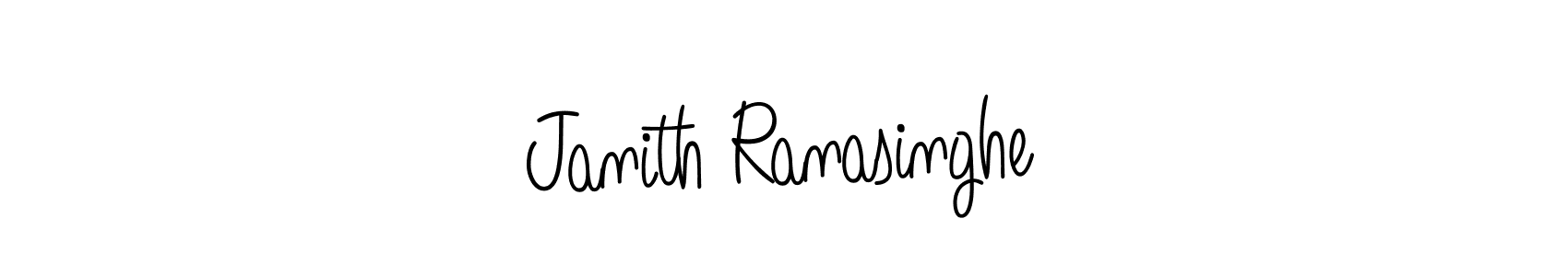 Design your own signature with our free online signature maker. With this signature software, you can create a handwritten (Angelique-Rose-font-FFP) signature for name Janith Ranasinghe. Janith Ranasinghe signature style 5 images and pictures png