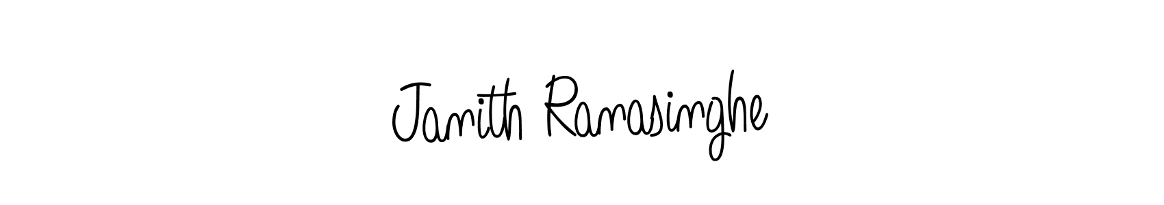 How to make Janith Ranasinghe name signature. Use Angelique-Rose-font-FFP style for creating short signs online. This is the latest handwritten sign. Janith Ranasinghe signature style 5 images and pictures png