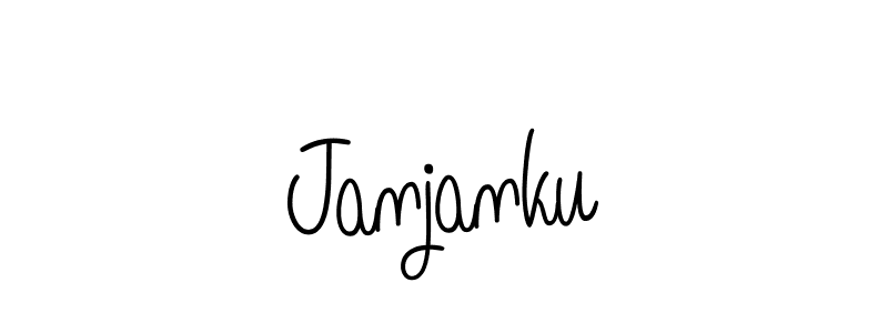 Use a signature maker to create a handwritten signature online. With this signature software, you can design (Angelique-Rose-font-FFP) your own signature for name Janjanku. Janjanku signature style 5 images and pictures png