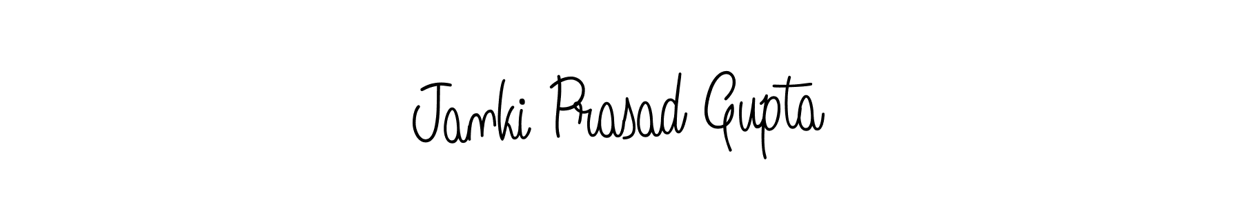 Use a signature maker to create a handwritten signature online. With this signature software, you can design (Angelique-Rose-font-FFP) your own signature for name Janki Prasad Gupta. Janki Prasad Gupta signature style 5 images and pictures png