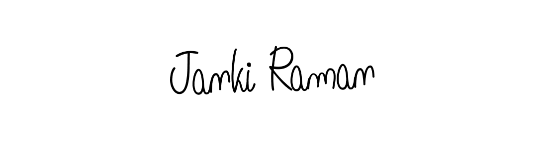 Create a beautiful signature design for name Janki Raman. With this signature (Angelique-Rose-font-FFP) fonts, you can make a handwritten signature for free. Janki Raman signature style 5 images and pictures png