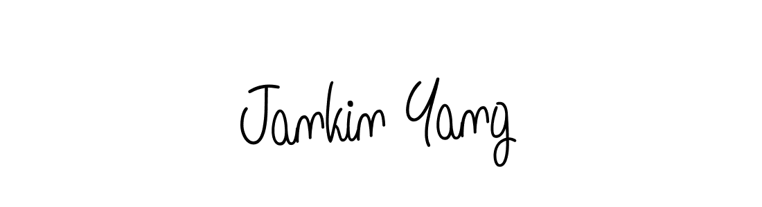 How to make Jankin Yang signature? Angelique-Rose-font-FFP is a professional autograph style. Create handwritten signature for Jankin Yang name. Jankin Yang signature style 5 images and pictures png