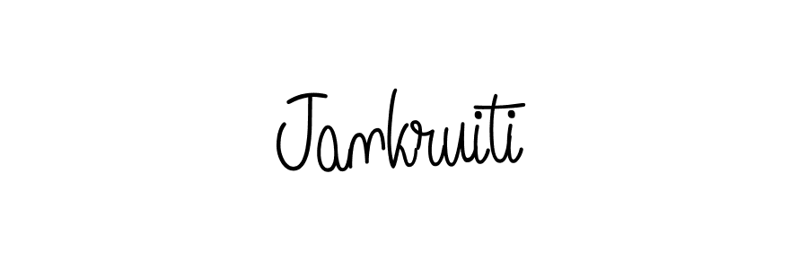 How to make Jankruiti name signature. Use Angelique-Rose-font-FFP style for creating short signs online. This is the latest handwritten sign. Jankruiti signature style 5 images and pictures png