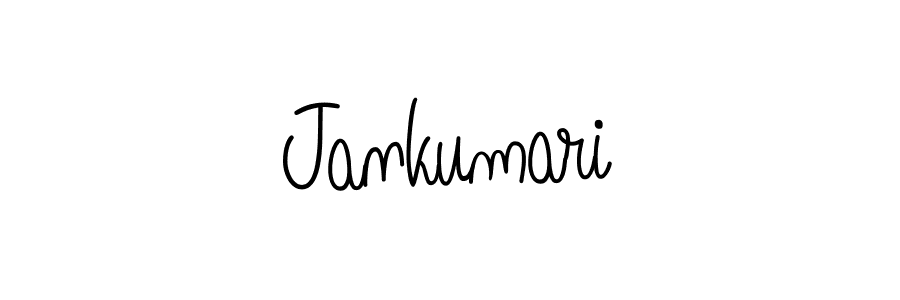 Make a beautiful signature design for name Jankumari. With this signature (Angelique-Rose-font-FFP) style, you can create a handwritten signature for free. Jankumari signature style 5 images and pictures png