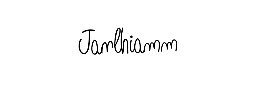 How to make Janlhiamm name signature. Use Angelique-Rose-font-FFP style for creating short signs online. This is the latest handwritten sign. Janlhiamm signature style 5 images and pictures png