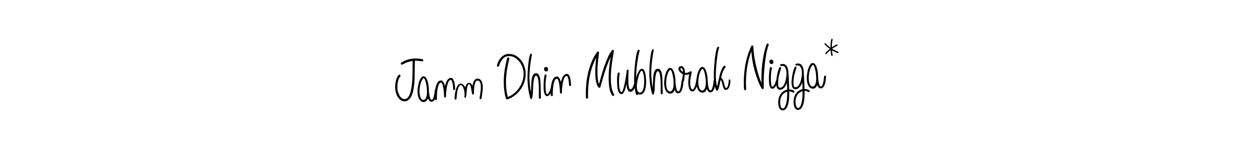 How to make Janm Dhin Mubharak Nigga* signature? Angelique-Rose-font-FFP is a professional autograph style. Create handwritten signature for Janm Dhin Mubharak Nigga* name. Janm Dhin Mubharak Nigga* signature style 5 images and pictures png