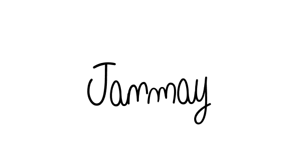 How to make Janmay name signature. Use Angelique-Rose-font-FFP style for creating short signs online. This is the latest handwritten sign. Janmay signature style 5 images and pictures png