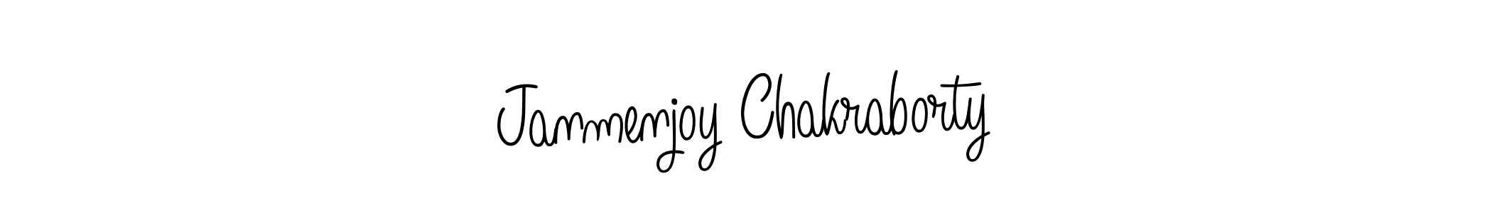 You should practise on your own different ways (Angelique-Rose-font-FFP) to write your name (Janmenjoy Chakraborty) in signature. don't let someone else do it for you. Janmenjoy Chakraborty signature style 5 images and pictures png