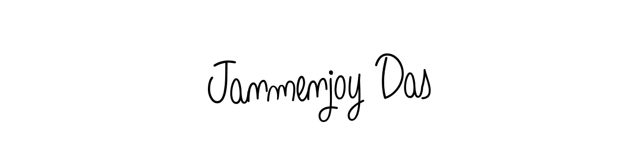 Also You can easily find your signature by using the search form. We will create Janmenjoy Das name handwritten signature images for you free of cost using Angelique-Rose-font-FFP sign style. Janmenjoy Das signature style 5 images and pictures png