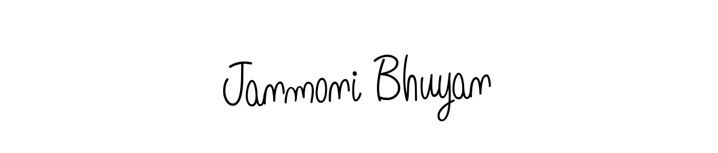 Create a beautiful signature design for name Janmoni Bhuyan. With this signature (Angelique-Rose-font-FFP) fonts, you can make a handwritten signature for free. Janmoni Bhuyan signature style 5 images and pictures png