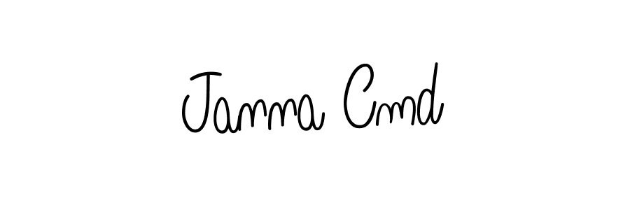 How to make Janna Cmd name signature. Use Angelique-Rose-font-FFP style for creating short signs online. This is the latest handwritten sign. Janna Cmd signature style 5 images and pictures png