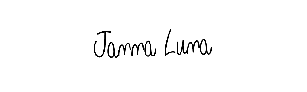 Create a beautiful signature design for name Janna Luna. With this signature (Angelique-Rose-font-FFP) fonts, you can make a handwritten signature for free. Janna Luna signature style 5 images and pictures png