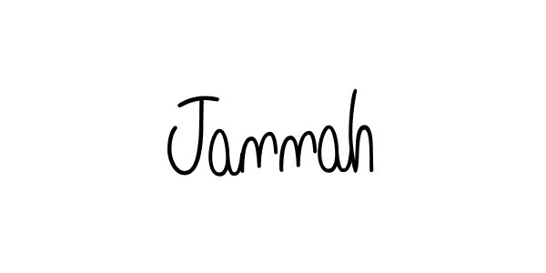 How to make Jannah name signature. Use Angelique-Rose-font-FFP style for creating short signs online. This is the latest handwritten sign. Jannah signature style 5 images and pictures png