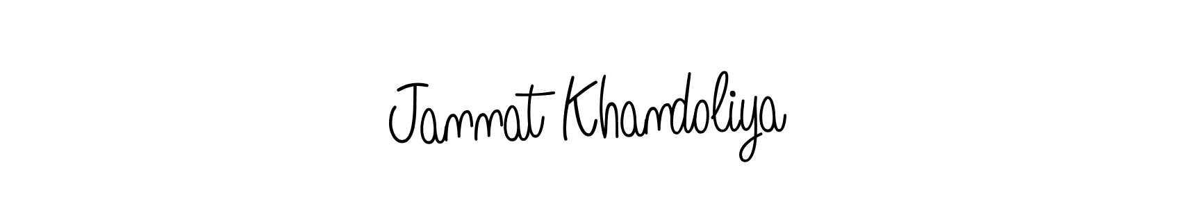 Best and Professional Signature Style for Jannat Khandoliya. Angelique-Rose-font-FFP Best Signature Style Collection. Jannat Khandoliya signature style 5 images and pictures png