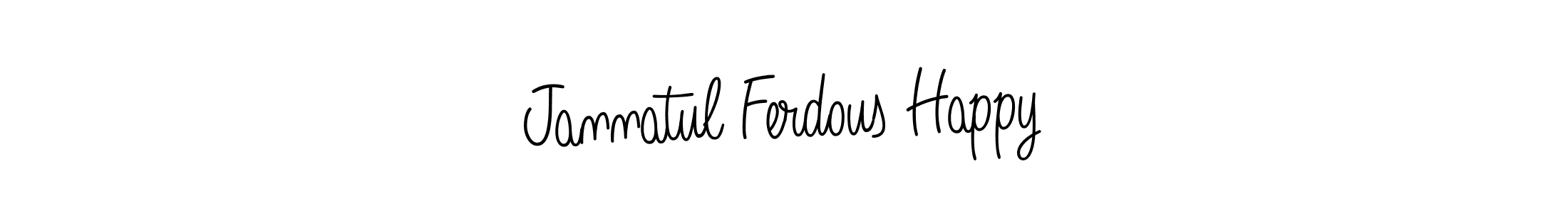 if you are searching for the best signature style for your name Jannatul Ferdous Happy. so please give up your signature search. here we have designed multiple signature styles  using Angelique-Rose-font-FFP. Jannatul Ferdous Happy signature style 5 images and pictures png