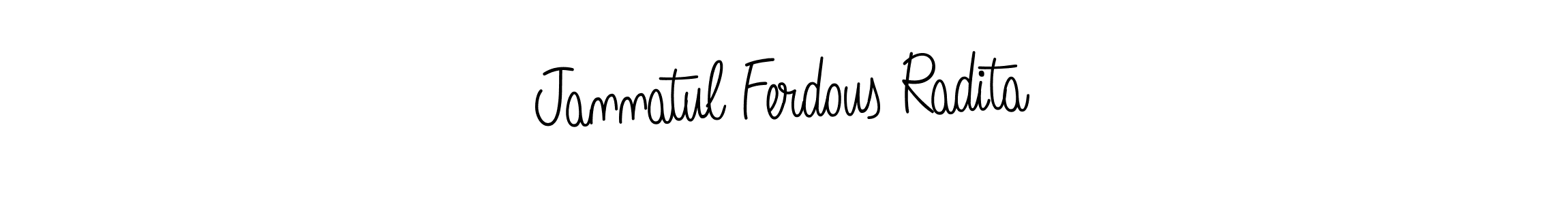 Also You can easily find your signature by using the search form. We will create Jannatul Ferdous Radita name handwritten signature images for you free of cost using Angelique-Rose-font-FFP sign style. Jannatul Ferdous Radita signature style 5 images and pictures png