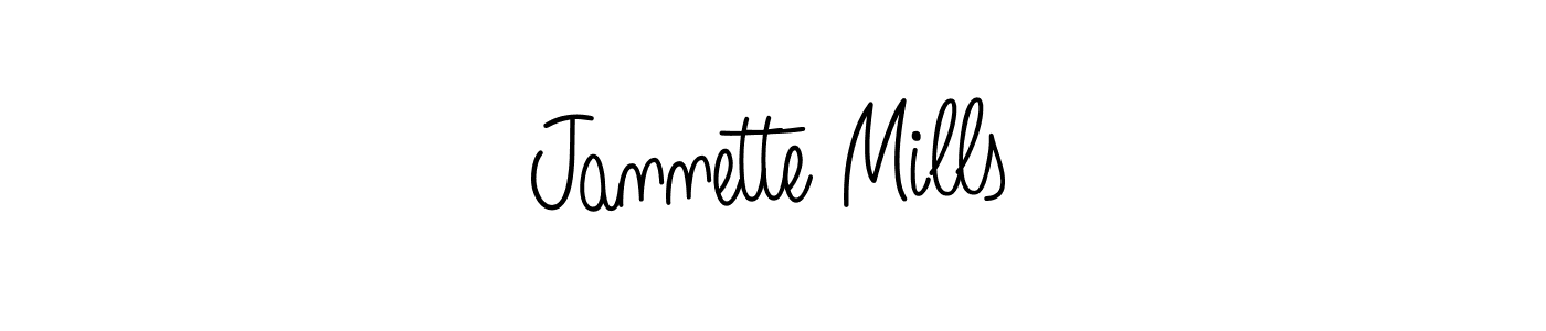 Use a signature maker to create a handwritten signature online. With this signature software, you can design (Angelique-Rose-font-FFP) your own signature for name Jannette Mills. Jannette Mills signature style 5 images and pictures png