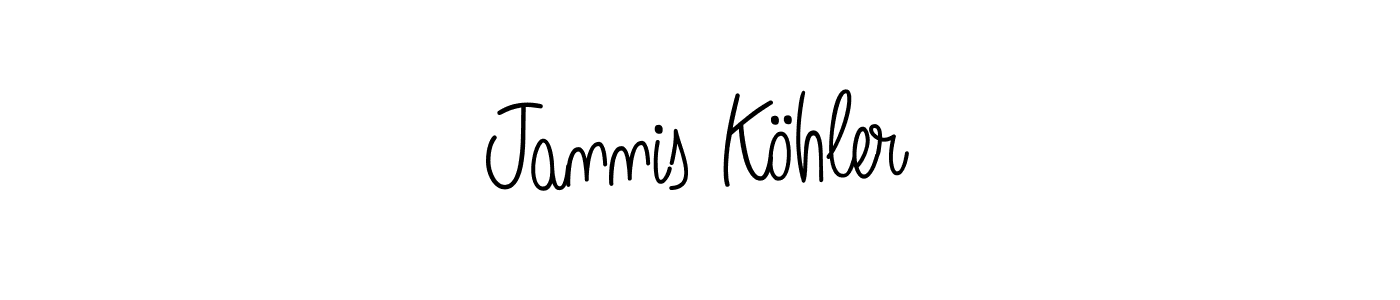 Best and Professional Signature Style for Jannis Köhler. Angelique-Rose-font-FFP Best Signature Style Collection. Jannis Köhler signature style 5 images and pictures png