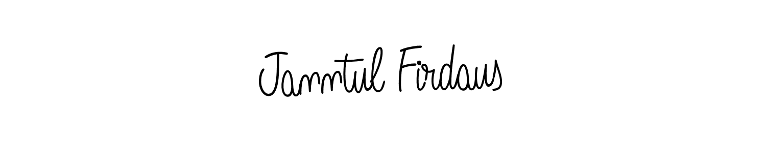 This is the best signature style for the Janntul Firdaus name. Also you like these signature font (Angelique-Rose-font-FFP). Mix name signature. Janntul Firdaus signature style 5 images and pictures png