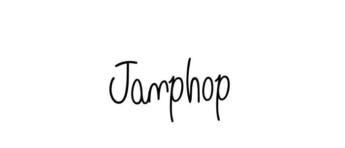 How to make Janphop signature? Angelique-Rose-font-FFP is a professional autograph style. Create handwritten signature for Janphop name. Janphop signature style 5 images and pictures png