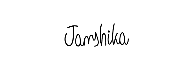 Use a signature maker to create a handwritten signature online. With this signature software, you can design (Angelique-Rose-font-FFP) your own signature for name Janshika. Janshika signature style 5 images and pictures png