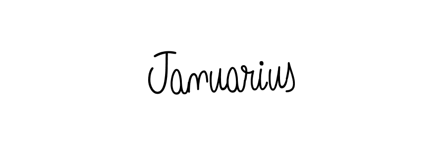 You should practise on your own different ways (Angelique-Rose-font-FFP) to write your name (Januarius) in signature. don't let someone else do it for you. Januarius signature style 5 images and pictures png