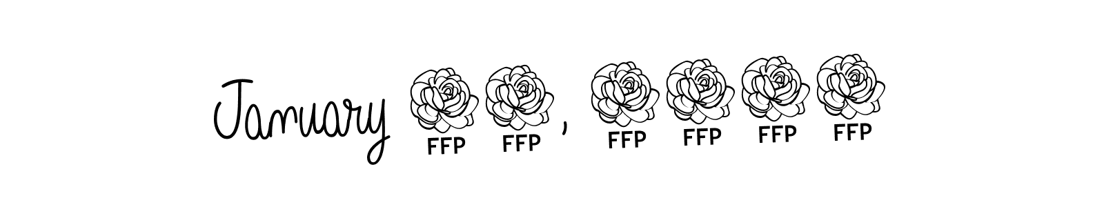 Also we have January 29, 2024 name is the best signature style. Create professional handwritten signature collection using Angelique-Rose-font-FFP autograph style. January 29, 2024 signature style 5 images and pictures png