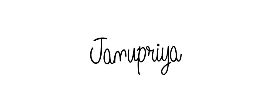 Janupriya stylish signature style. Best Handwritten Sign (Angelique-Rose-font-FFP) for my name. Handwritten Signature Collection Ideas for my name Janupriya. Janupriya signature style 5 images and pictures png