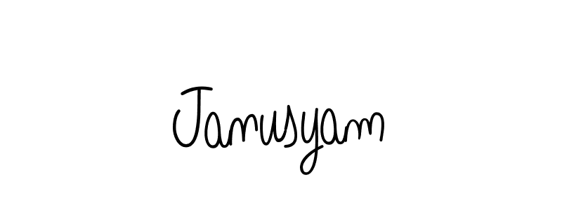 Also we have Janusyam name is the best signature style. Create professional handwritten signature collection using Angelique-Rose-font-FFP autograph style. Janusyam signature style 5 images and pictures png