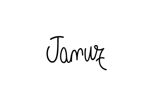 How to Draw Januz signature style? Angelique-Rose-font-FFP is a latest design signature styles for name Januz. Januz signature style 5 images and pictures png