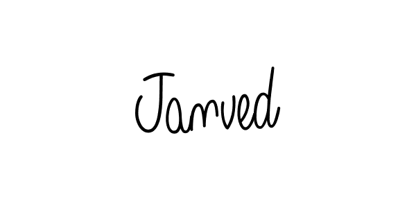 The best way (Angelique-Rose-font-FFP) to make a short signature is to pick only two or three words in your name. The name Janved include a total of six letters. For converting this name. Janved signature style 5 images and pictures png