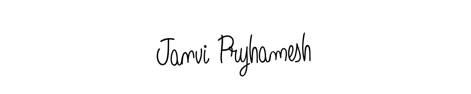 Check out images of Autograph of Janvi Pryhamesh name. Actor Janvi Pryhamesh Signature Style. Angelique-Rose-font-FFP is a professional sign style online. Janvi Pryhamesh signature style 5 images and pictures png