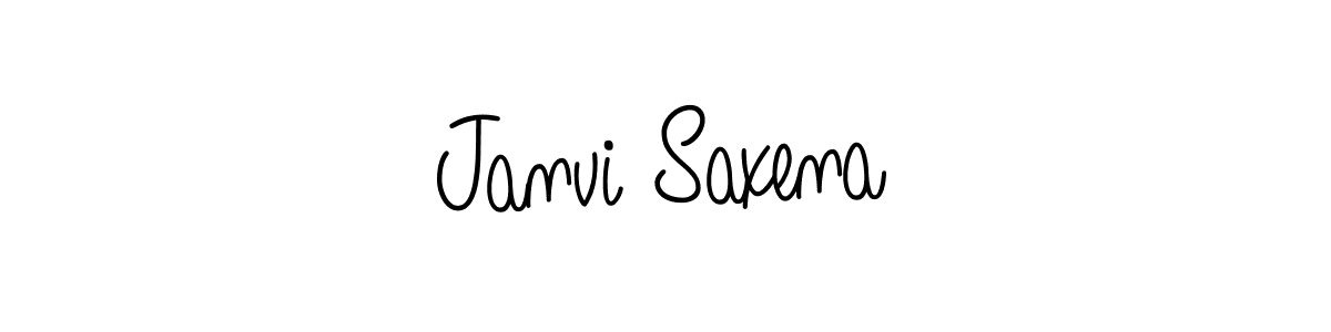 Janvi Saxena stylish signature style. Best Handwritten Sign (Angelique-Rose-font-FFP) for my name. Handwritten Signature Collection Ideas for my name Janvi Saxena. Janvi Saxena signature style 5 images and pictures png