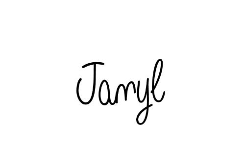 Create a beautiful signature design for name Janyl. With this signature (Angelique-Rose-font-FFP) fonts, you can make a handwritten signature for free. Janyl signature style 5 images and pictures png