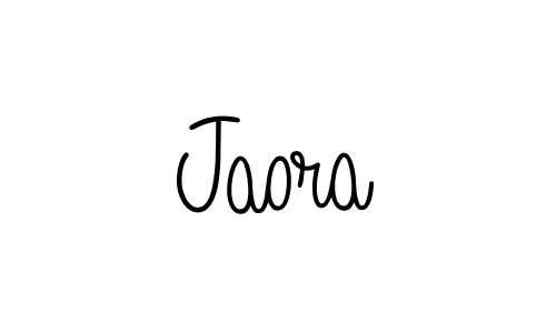 You should practise on your own different ways (Angelique-Rose-font-FFP) to write your name (Jaora) in signature. don't let someone else do it for you. Jaora signature style 5 images and pictures png