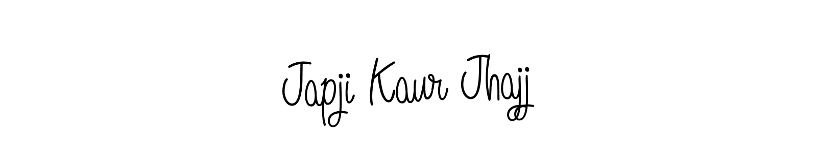 Make a short Japji Kaur Jhajj signature style. Manage your documents anywhere anytime using Angelique-Rose-font-FFP. Create and add eSignatures, submit forms, share and send files easily. Japji Kaur Jhajj signature style 5 images and pictures png