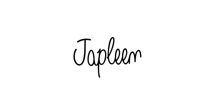 How to make Japleen name signature. Use Angelique-Rose-font-FFP style for creating short signs online. This is the latest handwritten sign. Japleen signature style 5 images and pictures png