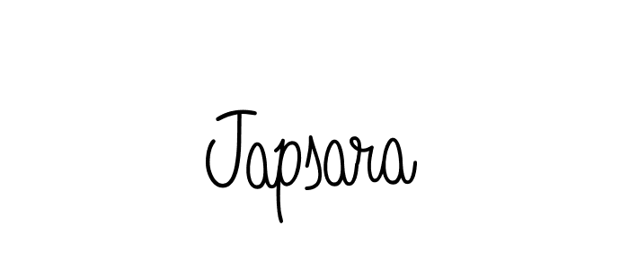 Use a signature maker to create a handwritten signature online. With this signature software, you can design (Angelique-Rose-font-FFP) your own signature for name Japsara. Japsara signature style 5 images and pictures png