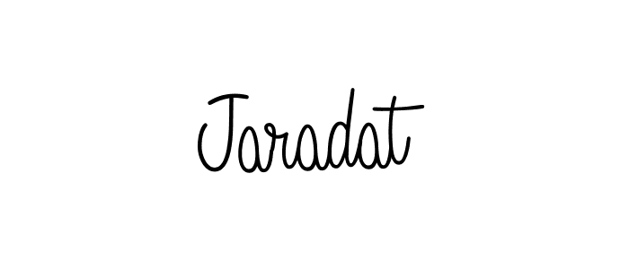 How to make Jaradat name signature. Use Angelique-Rose-font-FFP style for creating short signs online. This is the latest handwritten sign. Jaradat signature style 5 images and pictures png