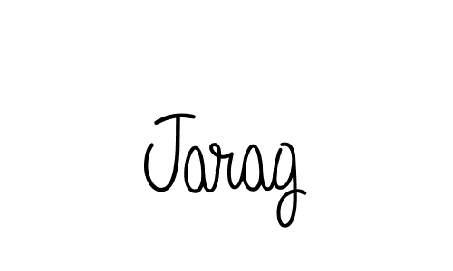 Use a signature maker to create a handwritten signature online. With this signature software, you can design (Angelique-Rose-font-FFP) your own signature for name Jarag. Jarag signature style 5 images and pictures png