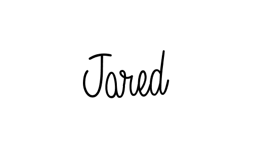 Design your own signature with our free online signature maker. With this signature software, you can create a handwritten (Angelique-Rose-font-FFP) signature for name Jared. Jared signature style 5 images and pictures png