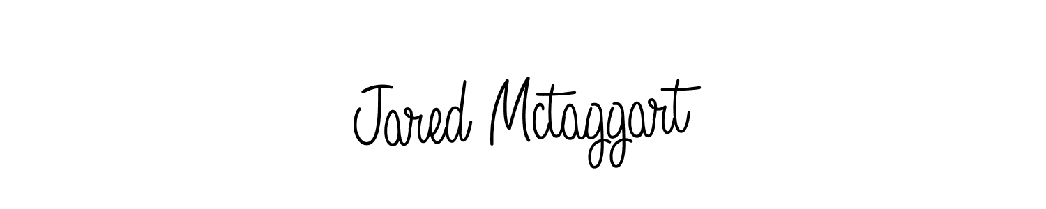 Make a beautiful signature design for name Jared Mctaggart. With this signature (Angelique-Rose-font-FFP) style, you can create a handwritten signature for free. Jared Mctaggart signature style 5 images and pictures png